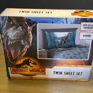 Jurassic World Twin Sheet Set - Vibrant Blue